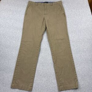 Banana Republic Aiden Stretch Chino Pants Mens 36x34 FITS 36x32 Acorn Beige